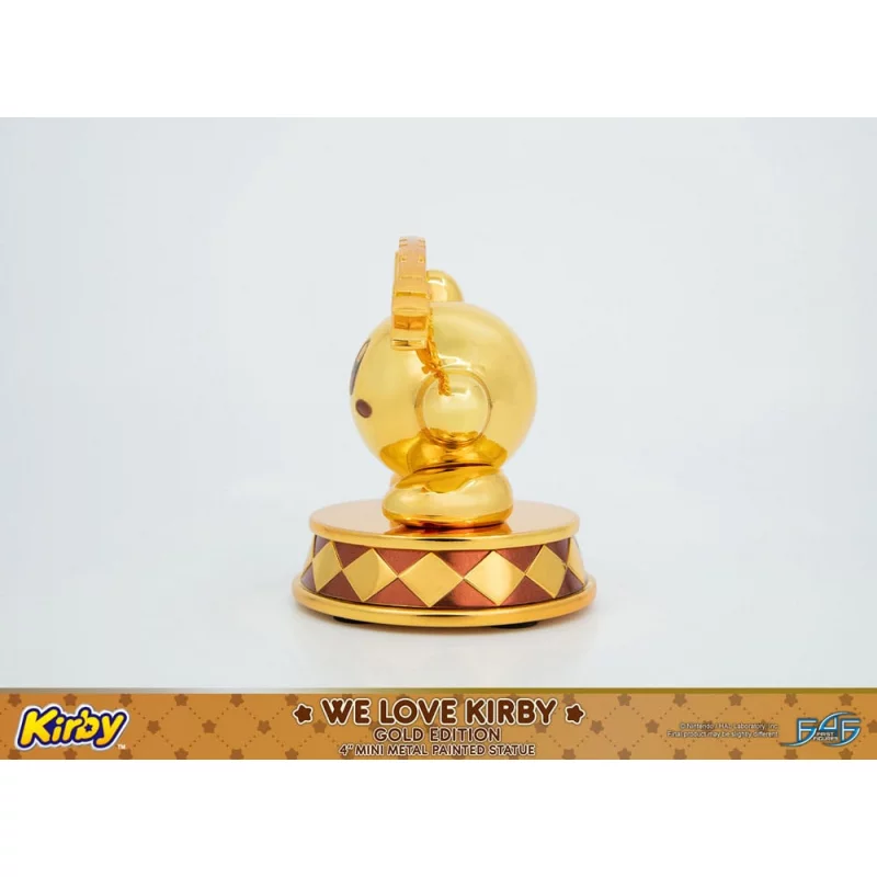 Kirby Figurine DieCast We Love Kirby Gold Edition 10cm