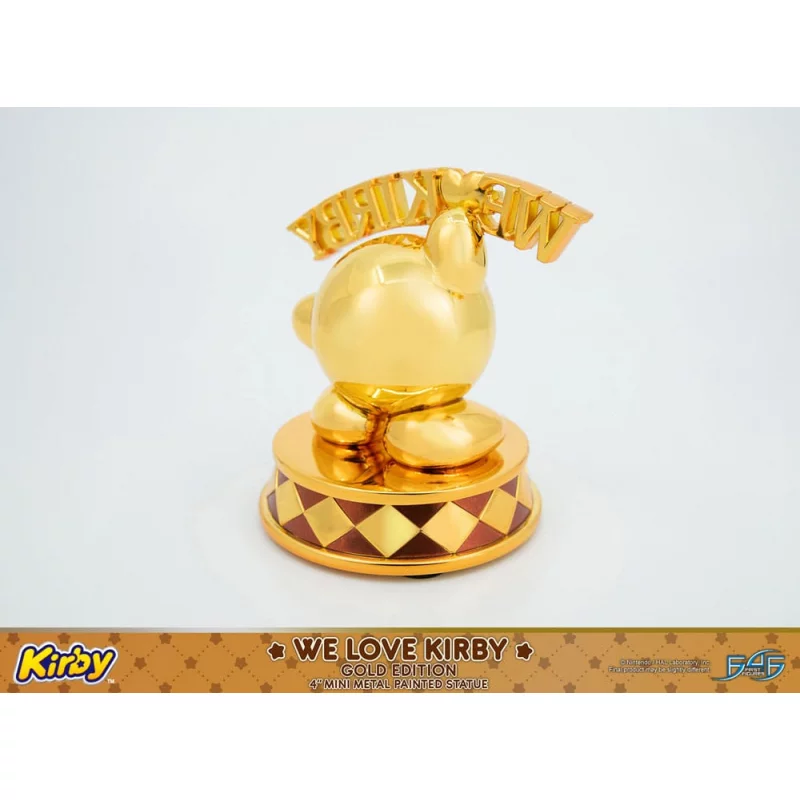Kirby Figurine DieCast We Love Kirby Gold Edition 10cm