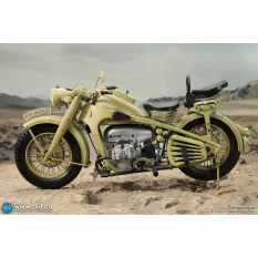 WWII German Zündapp KS 750 Motorcycle with Sidecar (Sand) Side-car DID E60075Y 1/6