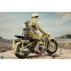 WWII German Zündapp KS 750 Motorcycle with Sidecar (Sand) Side-car DID E60075Y 1/6