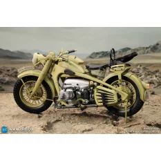 WWII German Zündapp KS 750 Motorcycle with Sidecar (Sand) Side-car DID E60075Y 1/6
