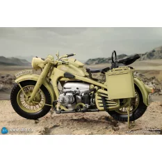 WWII German Zündapp KS 750 Motorcycle with Sidecar (Sand) Side-car DID E60075Y 1/6
