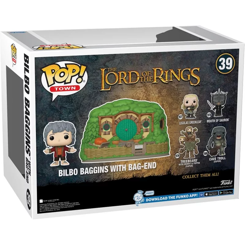 Lord of the Rings POP! Town Bilbo &amp; Bag-End Figure 10cm N°39