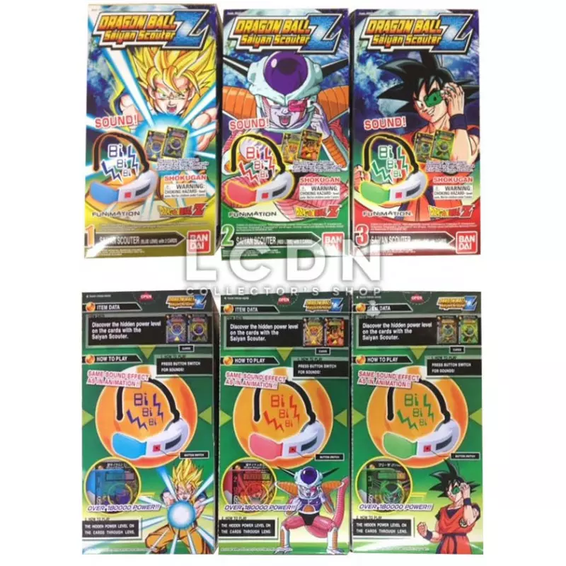 Dragon Ball Set de 3 casques Détecteur Saiyan ( Scouter ) taille-réelle avec son