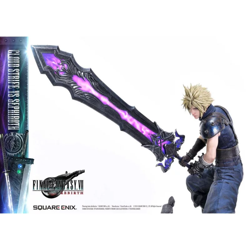 Final Fantasy VII Rebirth Pack of 2 Statues 1/4 Cloud Strife vs Sephiroth 69cm