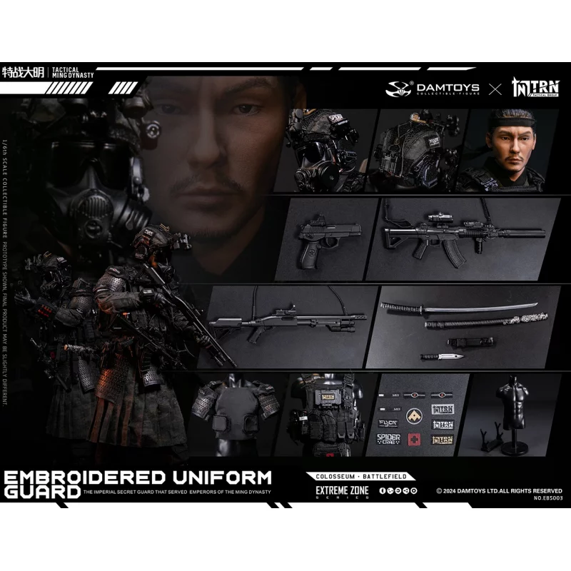 Tactical Group Extreme Battlefield Special Warfare Ming Dynasty Jinyiwei Collectible Action Figure 1/6 NO.EBS003 DAMTOYS X TRN