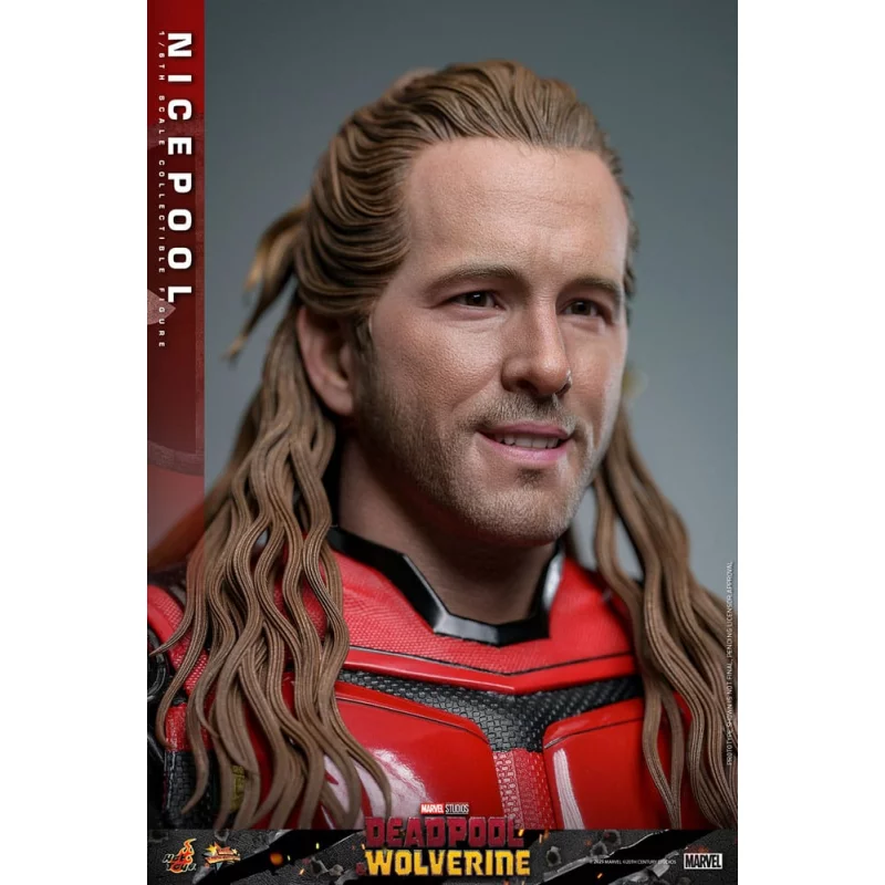 Hot Toys MMS788 Deadpool &amp; Wolverine Collectible Action Figure 1/6 Nicepool 31cm