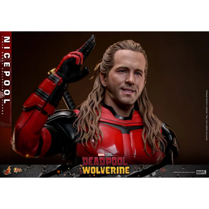 Hot Toys MMS788 Deadpool &amp; Wolverine Collectible Action Figure 1/6 Nicepool 31cm