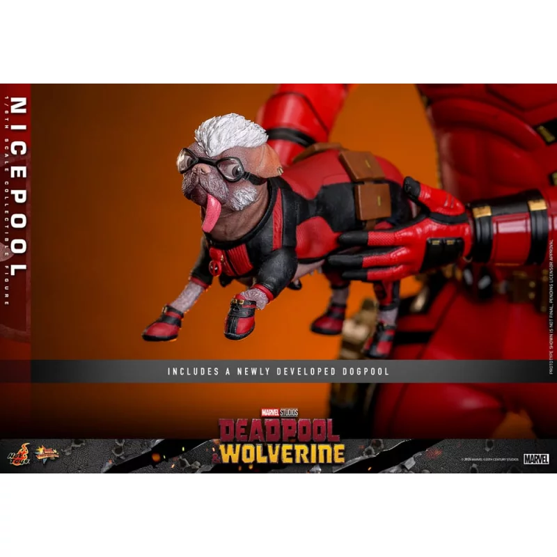 Hot Toys MMS788 Deadpool &amp; Wolverine Collectible Action Figure 1/6 Nicepool 31cm