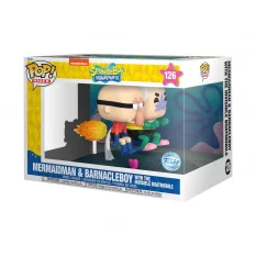 SpongeBob SquarePants POP! Rides Mermaidman & Barnacleboy with Invisible Boatmobile Exclusive Figurine 10cm N°126