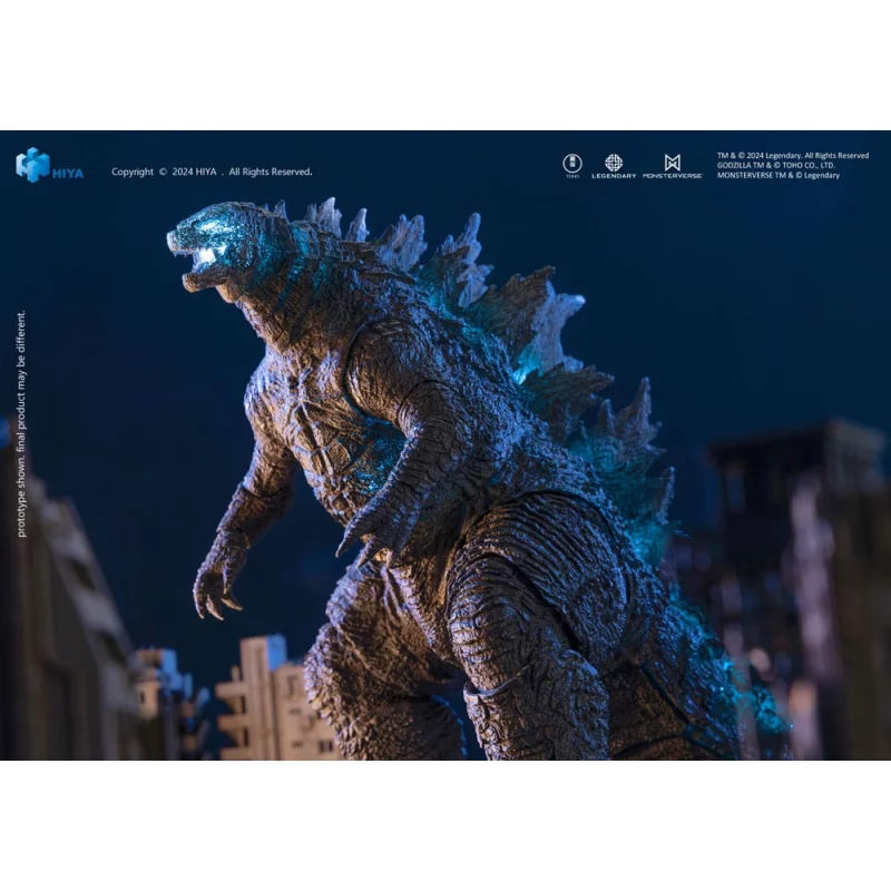 Godzilla vs. Kong Heat Ray Godzilla Action Figure HIYA Exquisite Basic+ Series 18cm