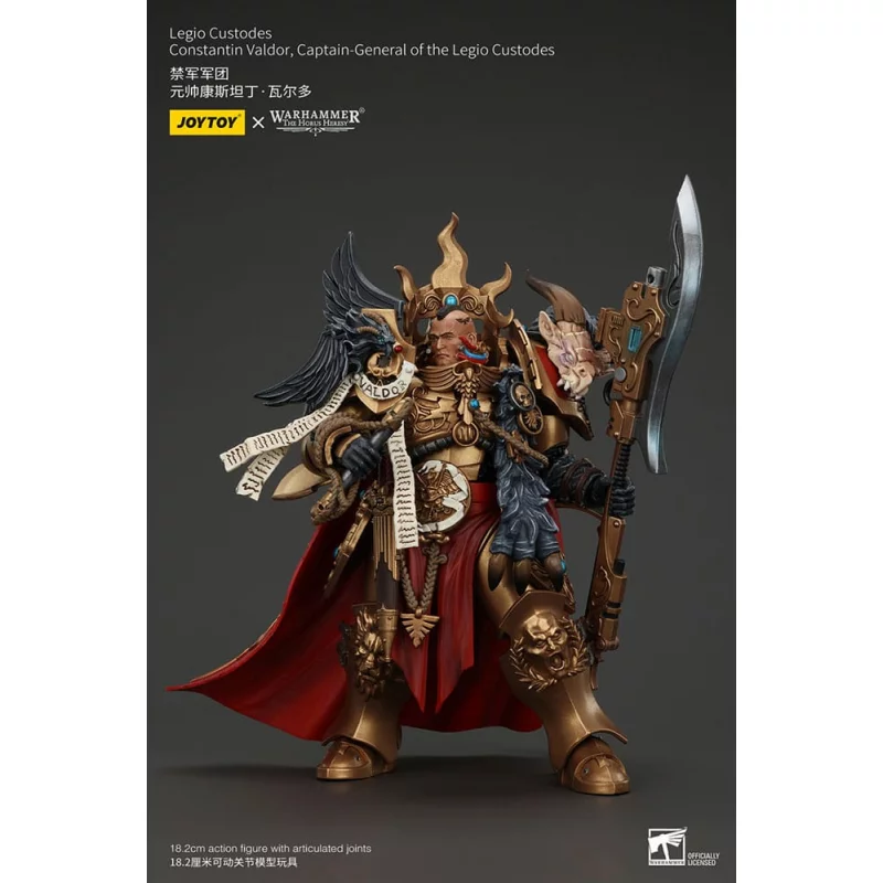 Warhammer The Horus Heresy Action Figurine 1/18 Legio Custodes Constantin Valdor Captain-General of the Legio Custodes 25cm