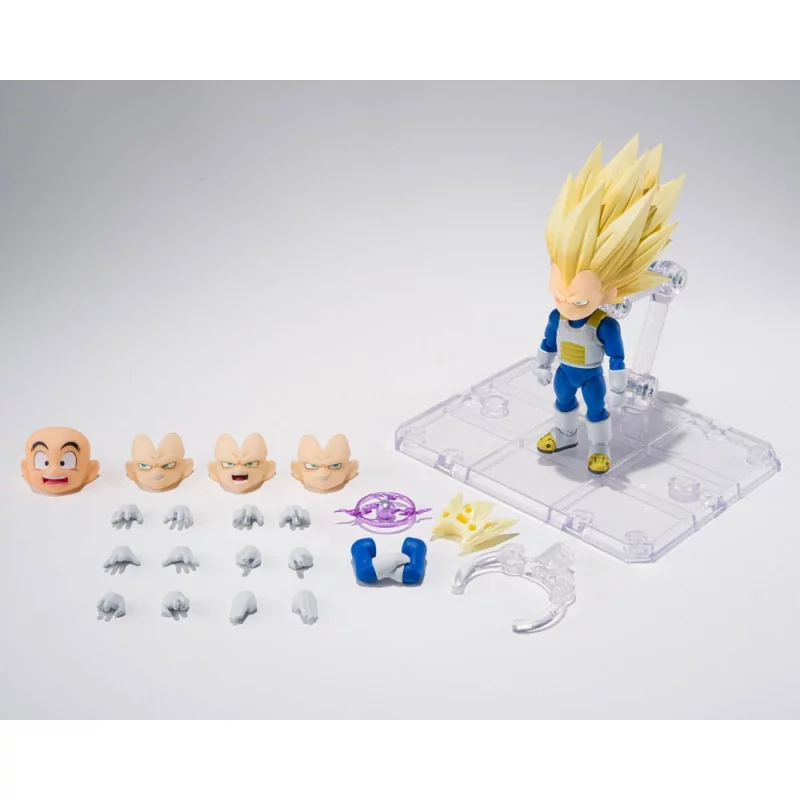 Dragon Ball Action Figurine S.H.Figuarts Super Saiyan 3 Vegeta (mini) Daima 8cm