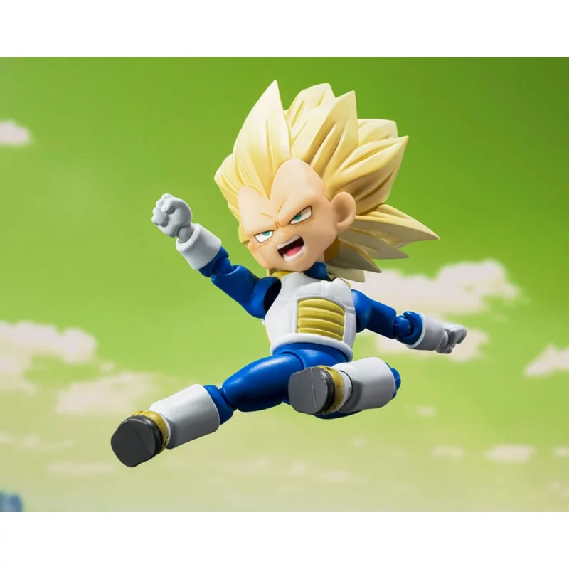 Dragon Ball Action Figurine S.H.Figuarts Super Saiyan 3 Vegeta (mini) Daima 8cm