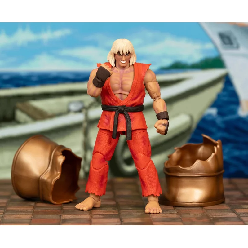 Ultra Street Fighter II The Final Challengers Violent Ken Next Level SDCC 2024 Deluxe Set Exclusive Action Figure 1/12 15cm