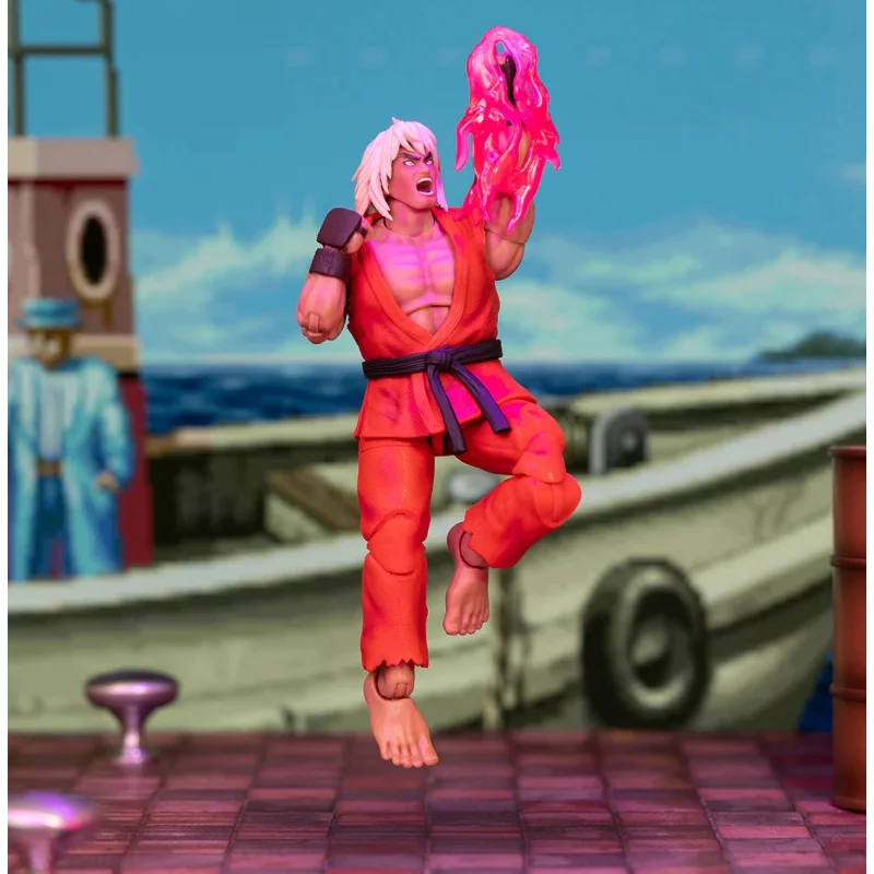 Ultra Street Fighter II The Final Challengers Violent Ken Next Level SDCC 2024 Deluxe Set Exclusive Action Figure 1/12 15cm