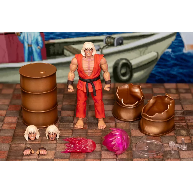 Ultra Street Fighter II The Final Challengers Violent Ken Next Level SDCC 2024 Deluxe Set Exclusive Action Figure 1/12 15cm
