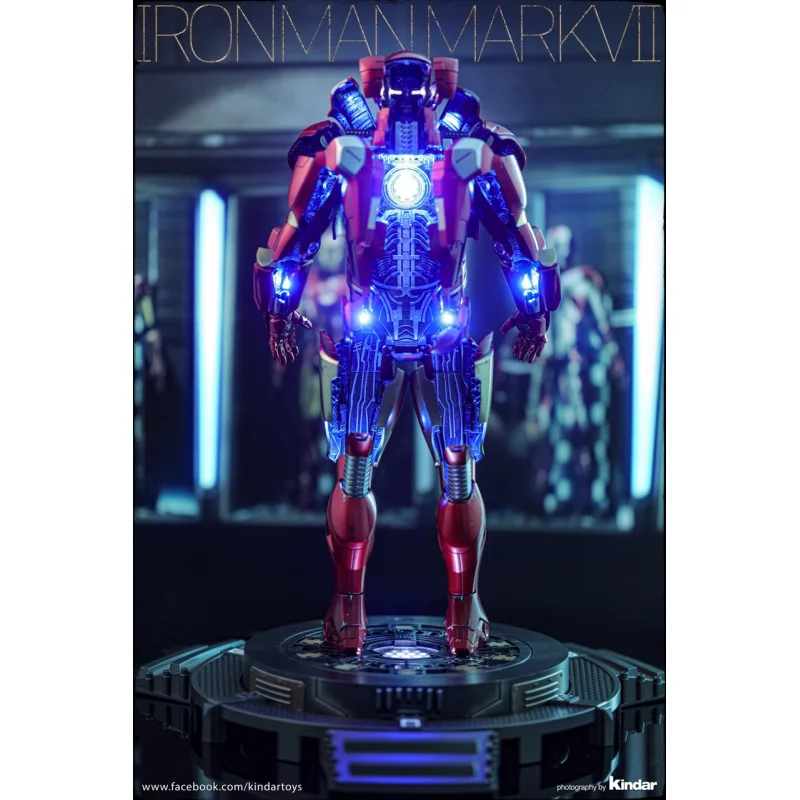 Hot Toys DS004D51 Iron Man 3 Collectible Diorama 1/6 Iron Man Mark VII (Open Armor Version) 32cm *Diecast*