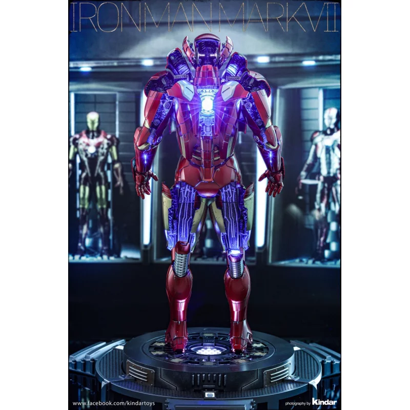 Hot Toys DS004D51 Iron Man 3 Collectible Diorama 1/6 Iron Man Mark VII (Open Armor Version) 32cm *Diecast*