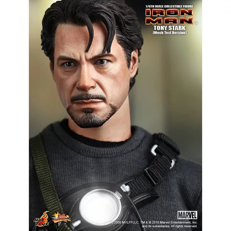 Hot Toys MMS116 Iron Man Collectible Action Figure 1/6 Tony Stark (Mech Test Version) 30cm (Displayed)