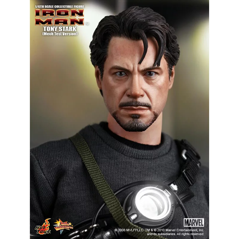 Hot Toys MMS116 Iron Man Collectible Action Figure 1/6 Tony Stark (Mech Test Version) 30cm (Displayed)