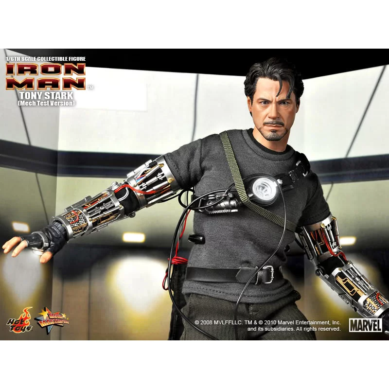 Hot Toys MMS116 Iron Man Collectible Action Figure 1/6 Tony Stark (Mech Test Version) 30cm (Displayed)