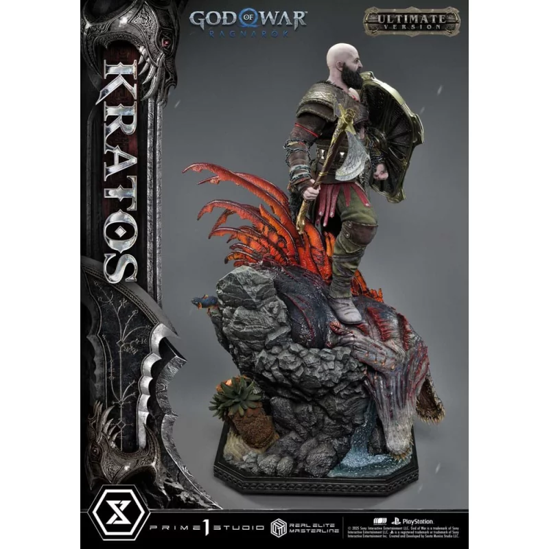 God of War: Ragnarok Statue 1/3 Kratos Ultimate Bonus Version 95cm