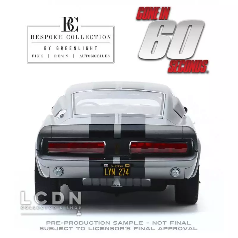 Gone in 60 seconds (2000) Eleanor 1967 Ford Mustang Shelby Bespoke Collection 1/12 Replica 12102