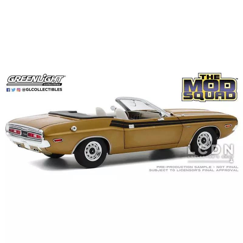 La Nouvelle Equipe ( The Mod Squad ) 1971 Dodge Challenger 340 Convertible 13566 1/18
