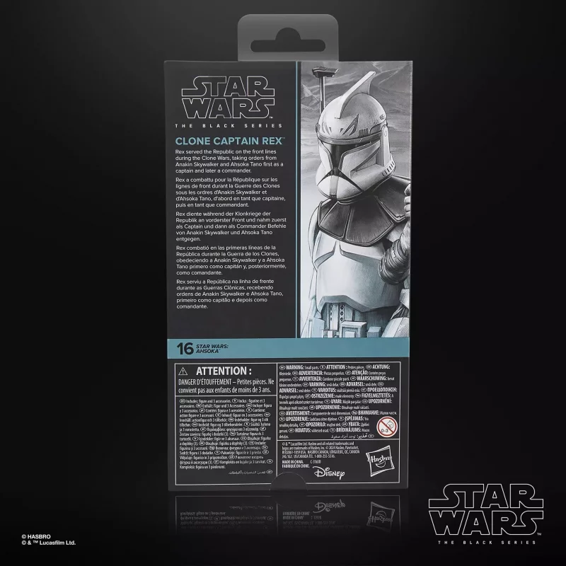 Star Wars : Ahsoka The Black Series Action Figurine Clone capitaine Rex 15cm