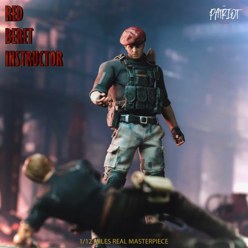 Red Beret Instructor Action Figurine 1/12 The Patriot studio PA017