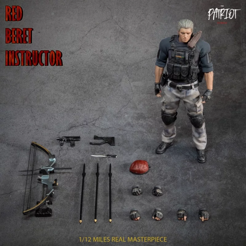Red Beret Instructor Action Figurine 1/12 The Patriot studio PA017
