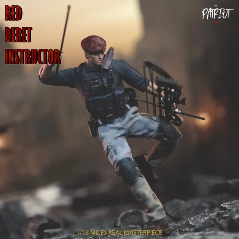 Red Beret Instructor Action Figurine 1/12 The Patriot studio PA017