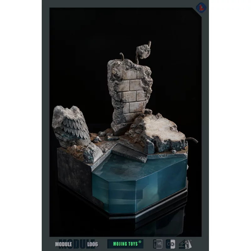 BVS Superman Kryptonite Ruins DIORAMA BASE mOjingToys L006 1/6
