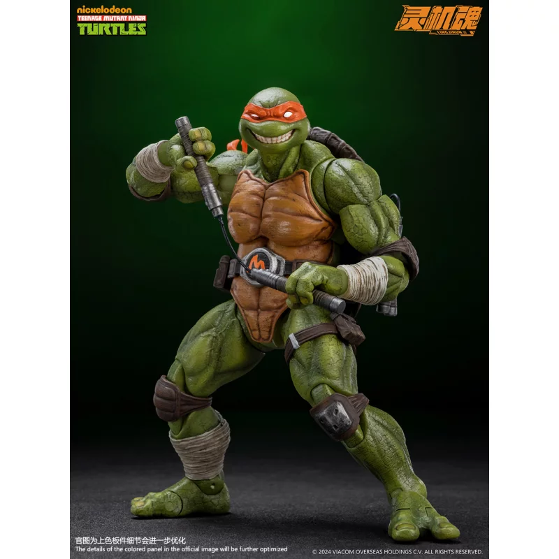 Tortues Ninja Action Figurine 1/12 Michelangelo 16cm