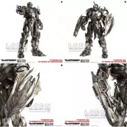 Transformers 5 The Last Knight Megatron Deluxe Edition Premium Scale Collectible Figurine 48cm Threezero
