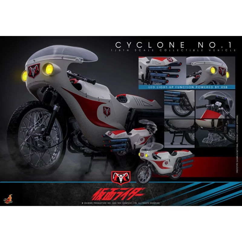 Hot Toys TMS146 Kamen Rider Collectible Vehicle 1/6 Cyclone No.1 35cm
