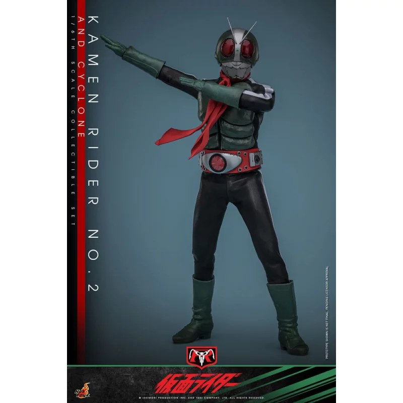 Hot Toys TMS149 Kamen Rider Collectible Set 1/6 Kamen Rider No. 2 and Cyclone 30cm