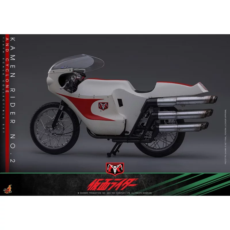 Hot Toys TMS149 Kamen Rider Collectible Set 1/6 Kamen Rider No. 2 and Cyclone 30cm