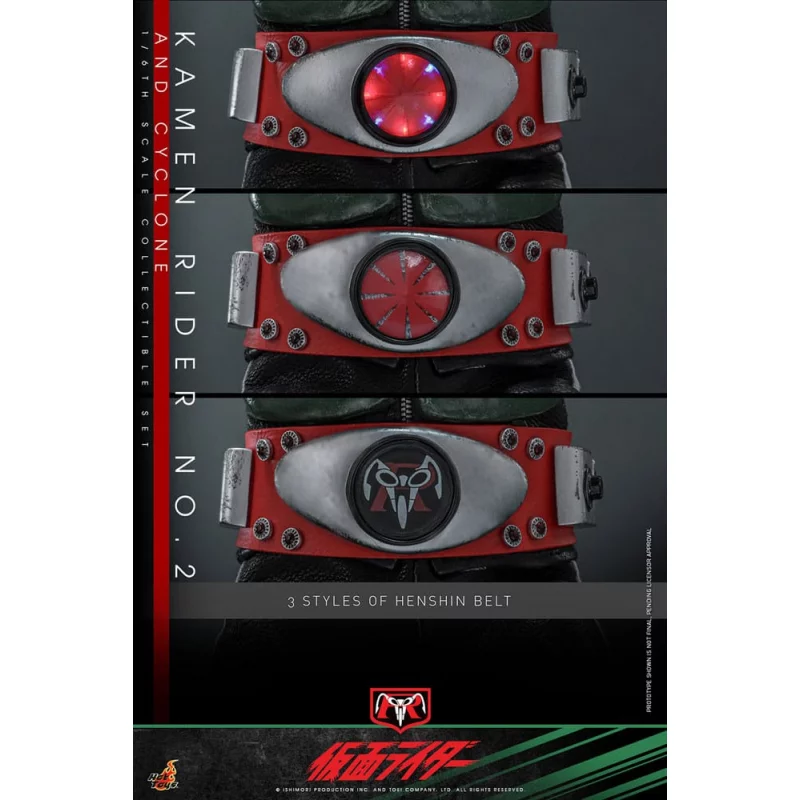 Hot Toys TMS149 Kamen Rider Collectible Set 1/6 Kamen Rider No. 2 and Cyclone 30cm