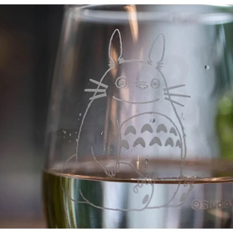 Mon Voisin Totoro Ghibli Verre Gravé Trèfle blanc 325ml