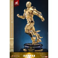 Hot Toys MMS764D69 Iron Man Collectible Action Figurine 1/6 Iron Man Mark III (Golden Color Version) 32cm *Hot Toys Exclusive*