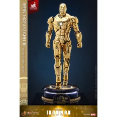 Hot Toys MMS764D69 Iron Man Collectible Action Figurine 1/6 Iron Man Mark III (Golden Color Version) 32cm *Hot Toys Exclusive*