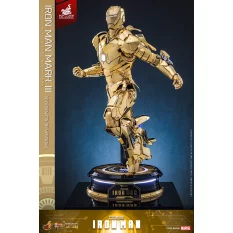 Hot Toys MMS764D69 Iron Man Collectible Action Figurine 1/6 Iron Man Mark III (Golden Color Version) 32cm *Hot Toys Exclusive*