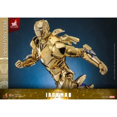 Hot Toys MMS764D69 Iron Man Collectible Action Figurine 1/6 Iron Man Mark III (Golden Color Version) 32cm *Hot Toys Exclusive*