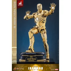 Hot Toys MMS764D69 Iron Man Collectible Action Figurine 1/6 Iron Man Mark III (Golden Color Version) 32cm *Hot Toys Exclusive*