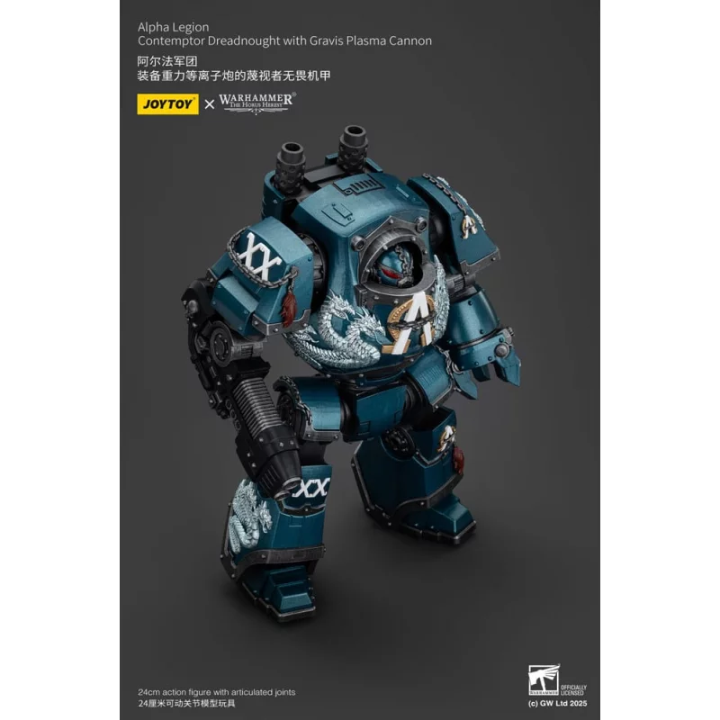 Warhammer The Horus Heresy Action Figure 1/18 Alpha Legion Contemptor Dreadnought with Gravis Plasma Cannon 24cm