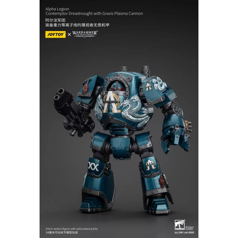 Warhammer The Horus Heresy Action Figure 1/18 Alpha Legion Contemptor Dreadnought with Gravis Plasma Cannon 24cm