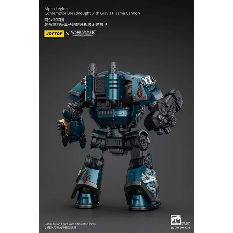 Warhammer The Horus Heresy Action Figure 1/18 Alpha Legion Contemptor Dreadnought with Gravis Plasma Cannon 24cm