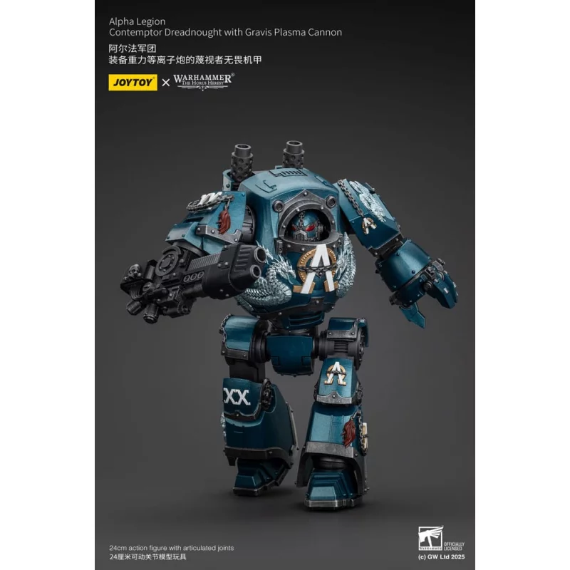 Warhammer The Horus Heresy Action Figure 1/18 Alpha Legion Contemptor Dreadnought with Gravis Plasma Cannon 24cm
